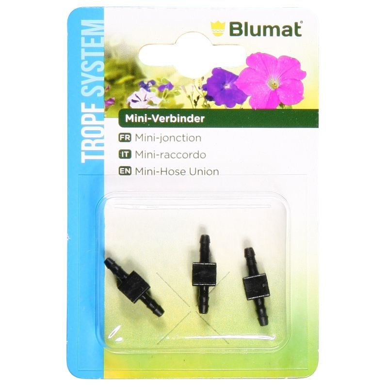 Blumat Drip System 3 Mini Connectors for 3mm Tubing