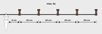 Blumat Drip System Distribution Dripper Support Sticks X 10