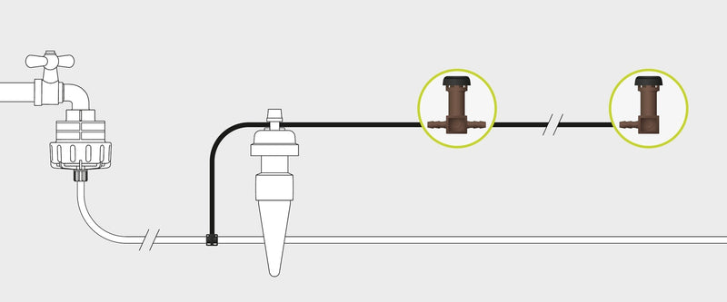 Blumat Drip System Distribution Dripper Support Sticks X 10