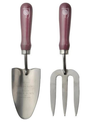 Burgon & Ball Passiflora Gift Boxed Trowel & Fork Set